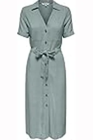 ONLY Onlsiesta Ss Linen Bl Shirt Dress Pnt, , XS