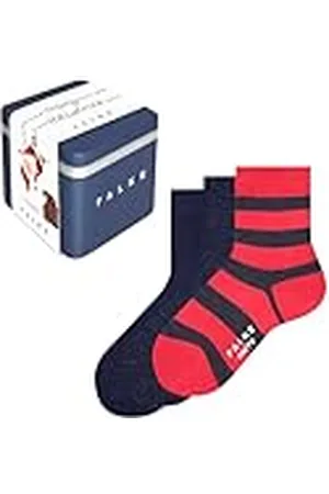 Falke Uniseks-kind Sokken Happy Triple Pack Giftbox K So katoen gedessineerd 3 paar, , 31-34