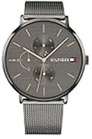 Tommy Hilfiger Jenna dameshorloge met meerdere wijzerplaat, met mesh roestvrij stalen armband