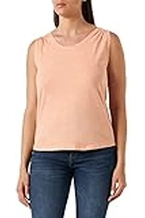 QS by s.Oliver Dames t-shirt mouwloos, Orange, 40