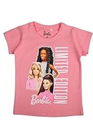 Disney Barbie, T-shirt, jongens, meisjes, (4 tot 10 jaar), poloshirt, tanktop, overhemd, bedrukt, kleding, uniseks, kinderen, sport, ademend, model Bar 5202459 S2-8A, , , 8 Jaar