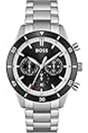 HUGO BOSS Analoog kwartshorloge voor heren met roestvrij stalen armband 1513862