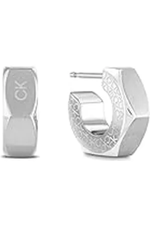 Calvin Klein Heren LATCH Collection Oorknopjes in roestvrij staal, Eén maat, Roestvrij staal, Geen edelsteen