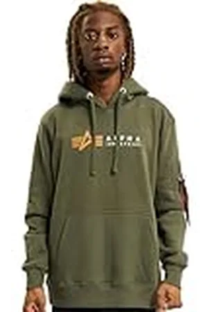 Alpha Industries Label Hoody Sweat met capuchon voor heren