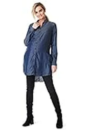 Noppies Dames Denim/Tencel Blouse Voorwaardingsblouse