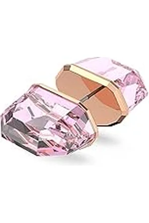 Swarovski Lucent stud oorbel, Enkel, Roze, Roségoudkleurige toplaag