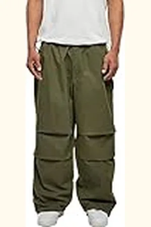 Urban classics Herenbroek Wide Cargo Pants Olive M, , M