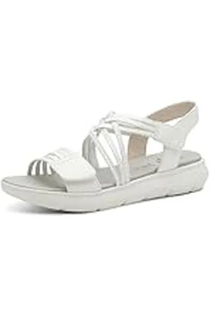 Jana Coshy Vegan Damessandalen, plat met klittenbandsluiting, , 38 EU