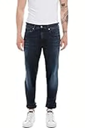 Replay Grover Slim Straight Leg Jeans voor heren, , 29W / 32L