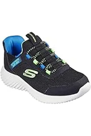Skechers Bounder Brisk-Burst, sneakers, zwart/limoen, 21 EU, Zwarte Kalk, 21 EU