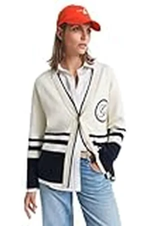 GANT Varsity V-hals cardigan, , M