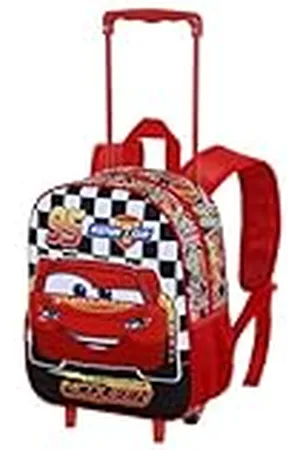 Disney Cars 3 Racer-Small 3D-rugzak met wielen, rood, 26 x 34 cm, inhoud 7 l, , Eén maat, Kleine 3D-rugzak met wielen