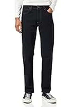 Lee Herren Brooklyn Straight Jeans,Blue Black,33W / 30L