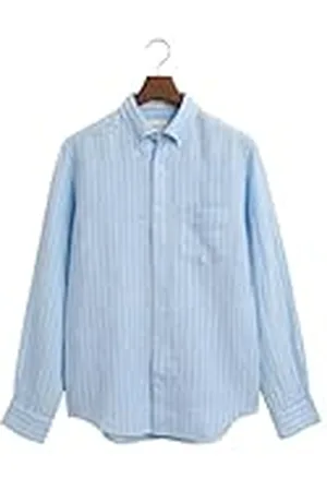 GANT REG LINEN STRIPE SHIRT, , M