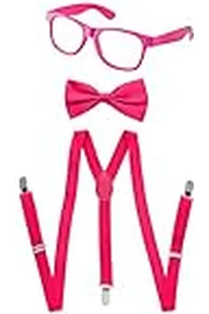 Dress up America Unisex neon jarretel voor kinderen, Strikje Accessoire