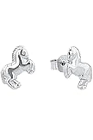 Amor Stud Oorbellen 925 Sterling Meisjes Kinderoorbellen, 0,8 cm, , Paard, Wordt Geleverd In Sieraden Geschenkverpakking, 9209989