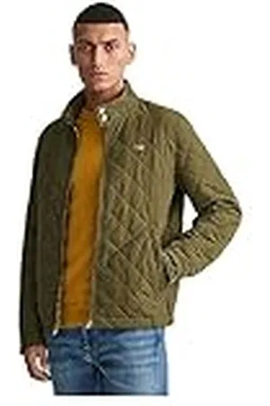 GANT Quilted Windcheater herenjack, Juniper Green, standaard, , 4XL