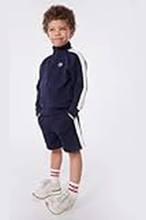 Petit Bateau Sweatshirt met ritssluiting voor jongens, , 6 Jaren