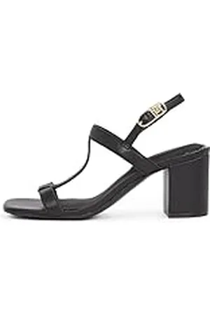 Tommy Hilfiger Dames lederen blok hak SANDAL hak, , 5 UK, , 38 EU