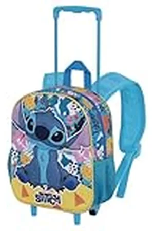 Disney Lilo en Stitch Colors-Kleine 3D-rugzak met wielen, turquoise, 26 x 34 cm, inhoud 7 l, , Eén maat, Kleine 3D-rugzak met wielen