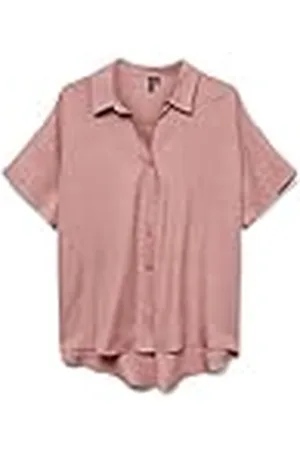 VERO MODA Vmmelaney Queeny Ss Shirt WVN Ga Noos, , S