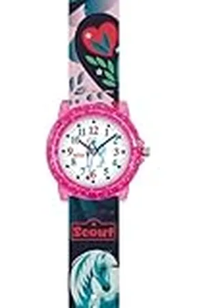 Scout Analoog kwartshorloge voor meisjes, met kunststof armband 280305052