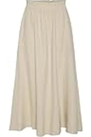 Y.A.S Flaxy Hw Ankle Skirt Noos, , 38
