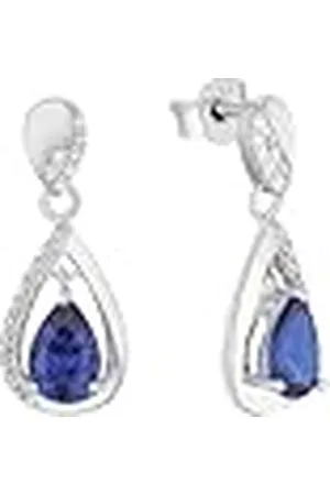 Amor Oorbellen 925 Sterling Zilveren Damesoorbellen, Met Kubieke Zirkonia Synth., 1,6 cm, Zilver, Wordt Geleverd In Sieraden Geschenkverpakking, 2012798