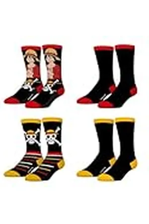 Freegun One Piece kindersokken, sokken voor jongens Luffy (4 stuks), , 35-38