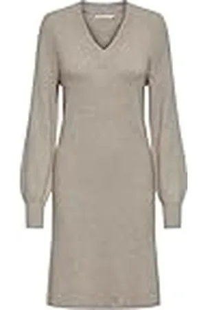 ONLY Dames Onlkatia Ls V-hals jurk Nca KNT jurk, , S