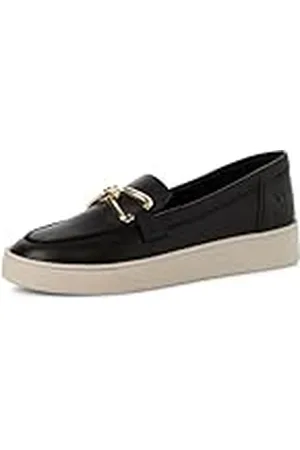 Tamaris Dames 1-24700-44 slipper, zwart leer, 40 EU, , 40 EU