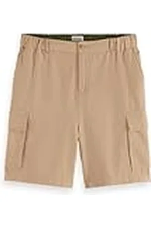 Scotch&Soda Katoenen linnen Relaxed Fit Cargo Short, , S