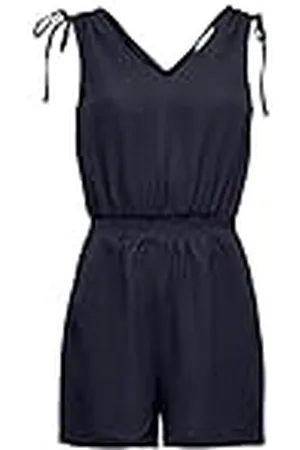 ONLY Dames Onlnova Life S/L Ruching Playsuit Solid Overall, , XS