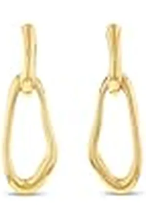 Calvin Klein Dames CK STATEMENT LINKS Collectie Hanger Oorbellen in Geel Goud - 35000750, Eén maat, Roestvrij staal, Geen edelsteen