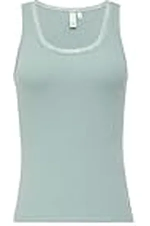 QS by s.Oliver Geribbelde top met kant aan de rand, , XL
