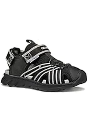 Geox J Airadyum Bo Sandalen voor kinderen, Zwart, grijs, 29 EU
