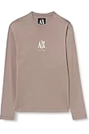 Armani Exchange Heren Icon Project, geborduurd logo, T-shirt met lange mouwen, , XL