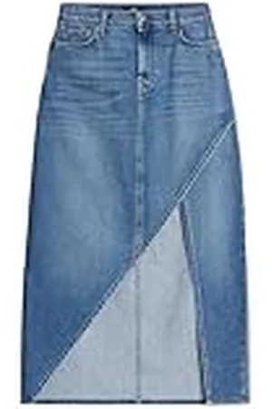 7 for all Mankind Libby met cut-out rok voor dames, , 31W