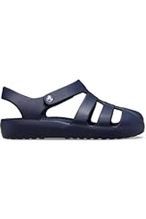 Crocs Klassieke visser K sandaal voor kinderen, uniseks, marineblauw, 1 UK Child