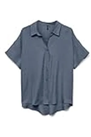 VERO MODA Vmmelaney Queeny Ss Shirt WVN Ga Noos, , M