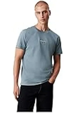 Calvin Klein Jeans Heren MONOLOGO TEE J30J325649 S/S T-shirt, , 5XL, , 5XL grote maten