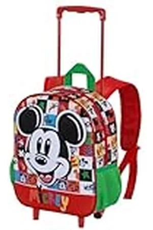 Disney Mickey Mouse Mood-Small 3D-rugzak met wielen, meerkleurig, 26 x 34 cm, inhoud 7 l, , Eén maat, Kleine 3D-rugzak met wielen
