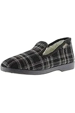 victoria Women 202001-WOMEN Espadrille WAMBA COMFORTABLE CHECKED PRINT FABRIC SLIPPER WITH CURVED LACE 41