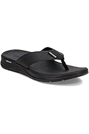 Skechers Heren Go Consistent Sandaal Synthwave Flip-Flop, Zwart, 43 EU