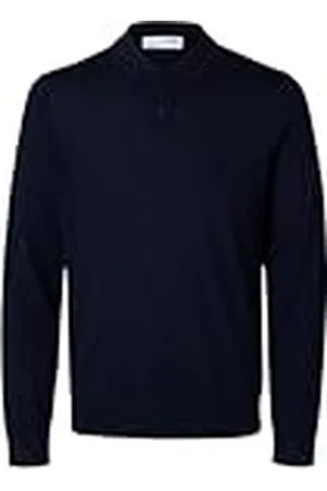 SELECTED SELETED HOMME SLHTRAY LS Knit Merino Polo NOOS, , L