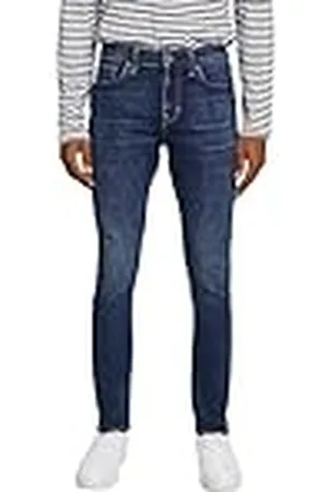 ESPRIT Skinny jeans, gerecycled katoenen stretch, , 32W / 34L