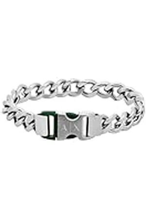 Armani Exchange Heren Rvs Armband met Gesp Sluiting