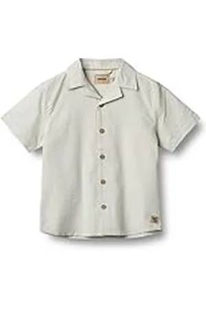 WHEAT Unisex kinderen jongens S/S Anker GOTS gecertificeerd overhemd, , 122