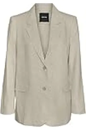 VERO MODA Vmmindy Ls Loose Linen Blazer Mix Noos, , 40