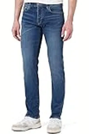 Armani Exchange Heren Essential, Patch Logo Letter, Jeans, Blauw, 40, , 40